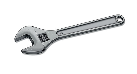 Adjustable wrench vector illustration for technical design and diy projects in hand drawn style