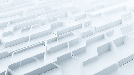 Abstract architectural structure in a maze