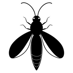 vector illustration of a fly