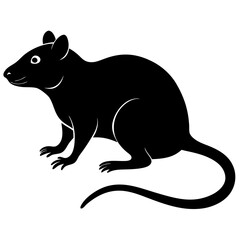 silhouette of a mouse