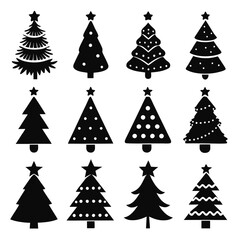 Obraz premium A Collection of christmas icons set