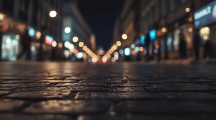 city shed on the background of the night bokeh