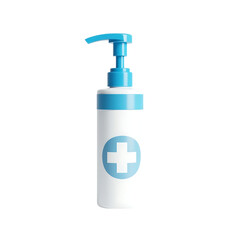 Obraz premium Pump Bottle Hand Sanitizer Antibacterial Gel