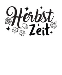 herbiest Zeit  German Autumn Plotter illustration