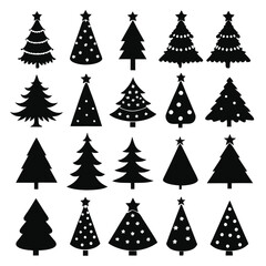 Obraz premium A Collection of christmas icons set