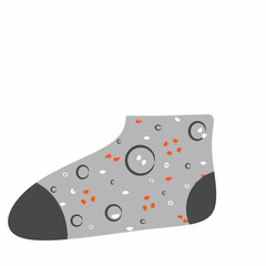 socks isolated on white background,Isolated cartoon socks,colorful winter clothes,socks illustration