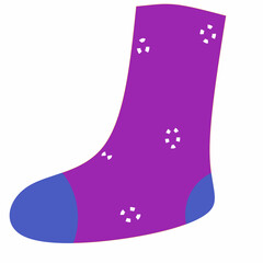 socks isolated on white background,Isolated cartoon socks,colorful winter clothes,socks illustration