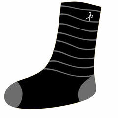 socks isolated on white background,Isolated cartoon socks,colorful winter clothes,socks illustration