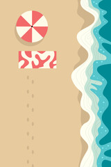 Beach view illustration