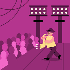 Musical performance illustration