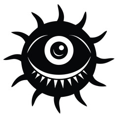 eyeball monster vector art