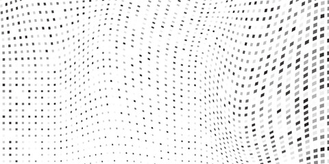 Abstract mesh roundomus rectangle gradient texture. Vanishing polka dot background. Repeating dots art simple modern vector