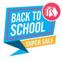 Educational sale banners for back to school season