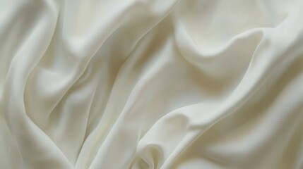 Obraz premium Smooth, flowing white fabric