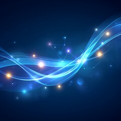 Fototapeta premium Abstract glowing wave design