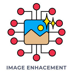 SINGLE ICON IMAGE ENHANCEMENT, AI IMAGE CREATOR ICON, ICON LINE COLOR