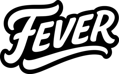 fever logo in black over white