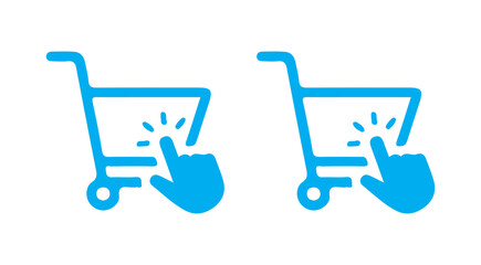 blue shopping cart