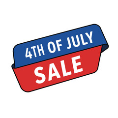 sale for 4th july vector