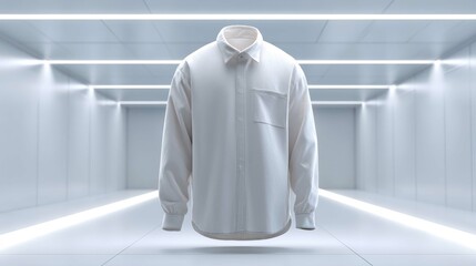 Modern White Dress Shirt for Men - Classic and Stylish Essential