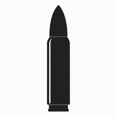bullet isolated on white