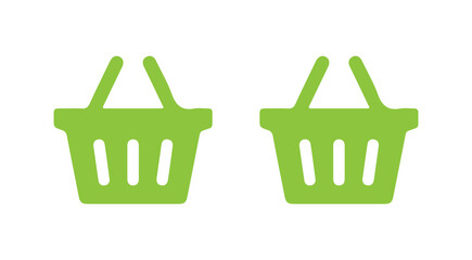 green plastic basket