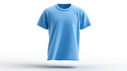 Light Blue Casual T-Shirt for Men and Women