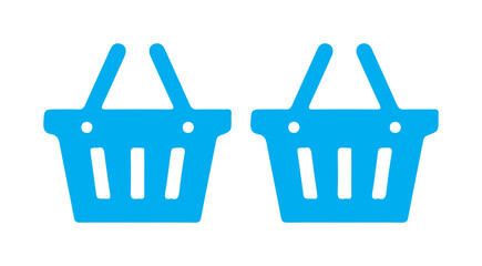 blue plastic basket