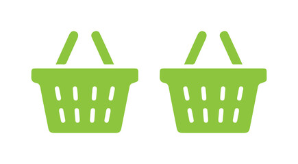 plastic basket on white background