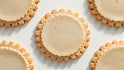 Round Scalloped Cookies with Icing