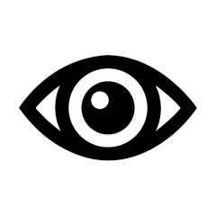 Eye icon vector illustration for internet communication and web design concept