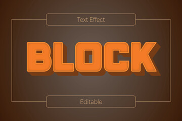 Text effect vector design template