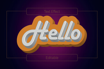 Text effect vector design template