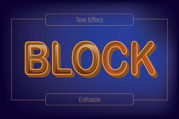 Text effect vector design template