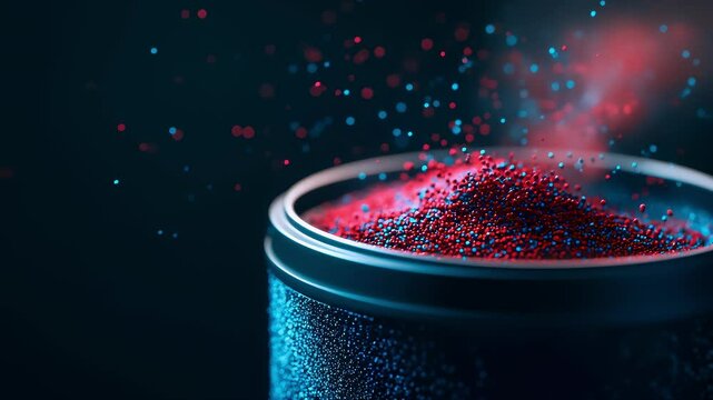 Abstract Particle Flow Motion Background