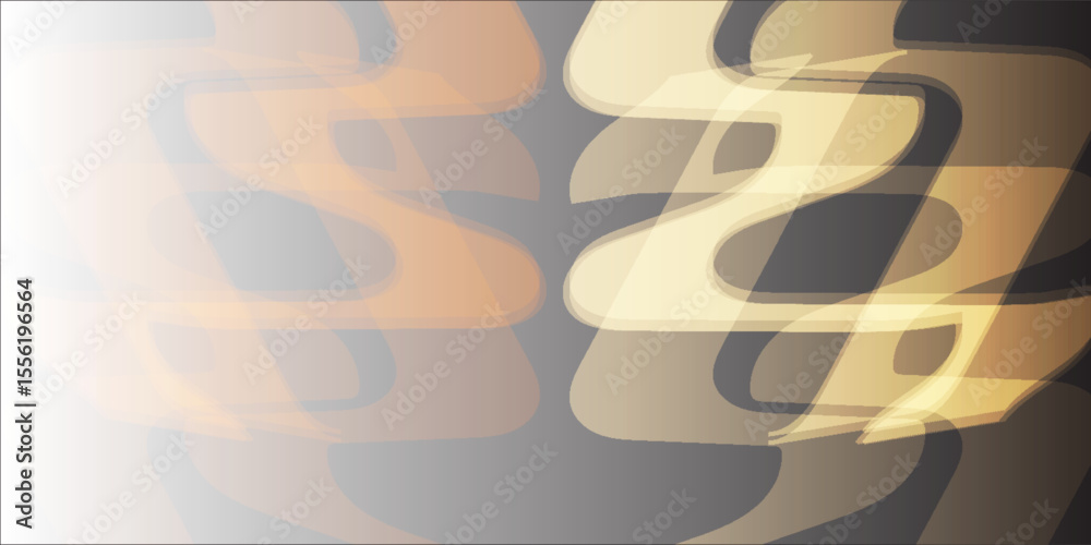 Poster abstract gradient background with soft curved shapes in orange, beige, and gray tones, creating a sm