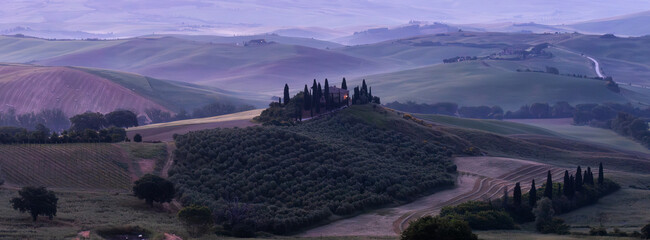 Dawn in Tuscany, Italy