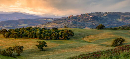 Dawn in Tuscany, Italy