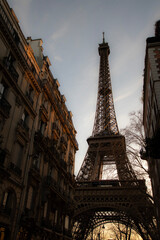 Eiffel Tower at sunset