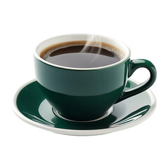 cup of coffee on white background