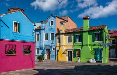colorful houses in burano