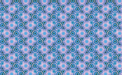 Dark Warm Circular Geometric Pattern