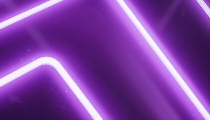Neon Purple Abstract Background with Dynamic Light Lines