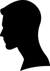 Man Hairstyle Silhouette Vector Art, Modern Male Hair Silhouette Vector, Stylish Man Haircut Silhouette Design, Vector Art of Men’s Hair Silhouettes, Short Hair Male Silhouette Vector, Classic Haircut