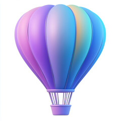 Obraz premium Holographic Hot Air Balloon