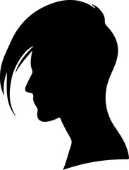 Man Hairstyle Silhouette Vector Art, Modern Male Hair Silhouette Vector, Stylish Man Haircut Silhouette Design, Vector Art of Men’s Hair Silhouettes, Short Hair Male Silhouette Vector, Classic Haircut