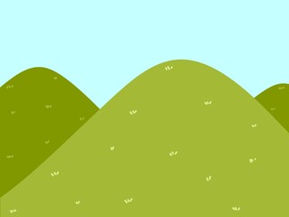 vector illustration of a summer landscape