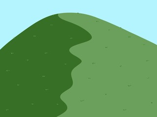 vector illustration of a golf course
