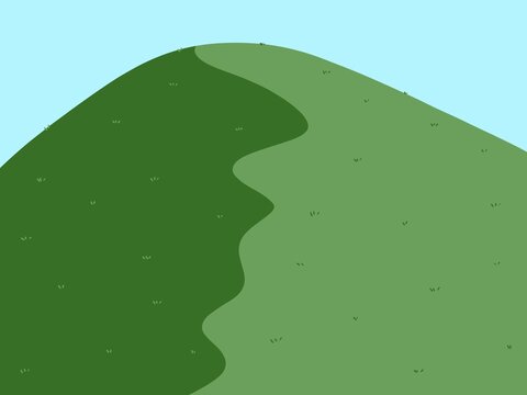 vector illustration of a golf course