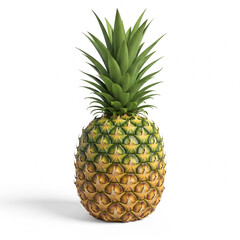pineapple on white background